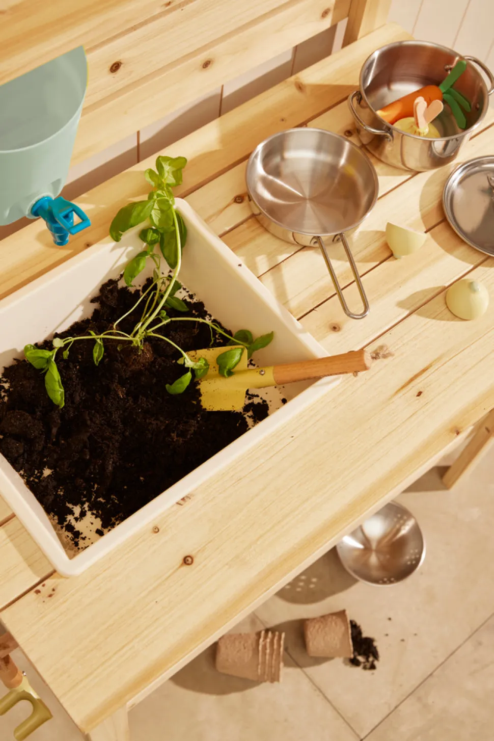 Pandesæt i rustfrit metal