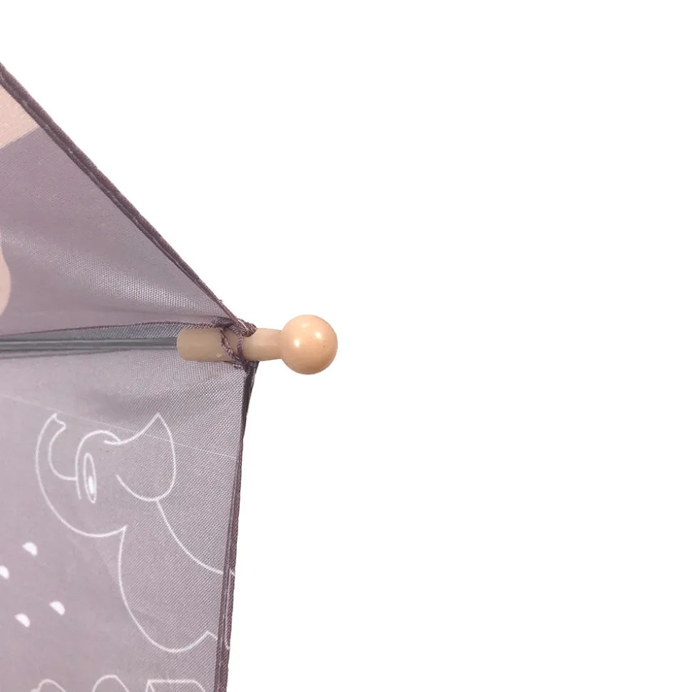 Paraply med elefantprint blush rose