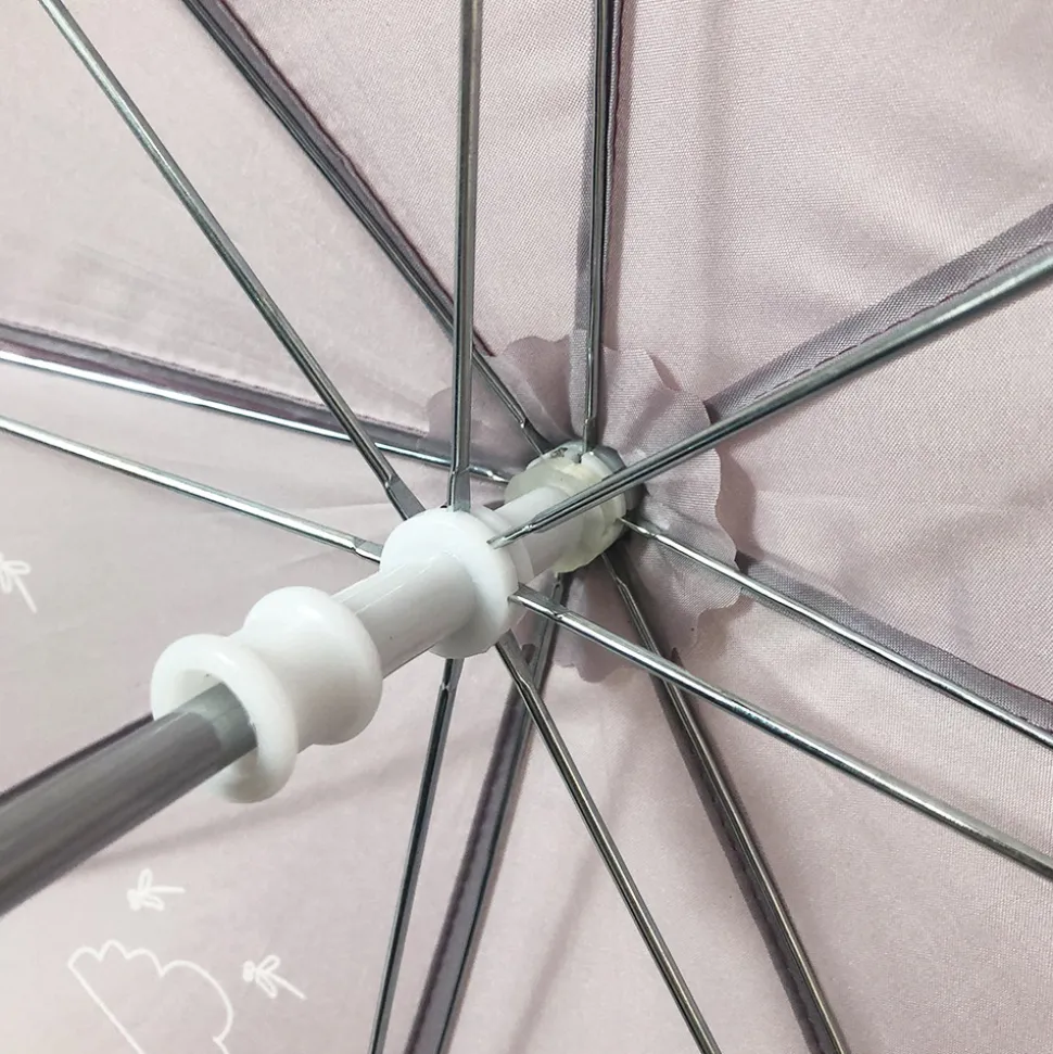 Paraply med elefantprint blush rose