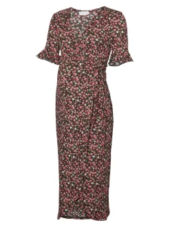 Patrizia tess midi kjole - BLACK