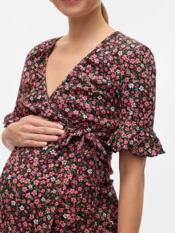 Patrizia tess midi kjole - BLACK