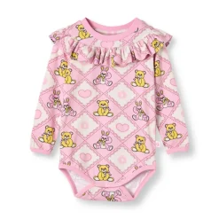 Paula Red Langærmet Body - Lace