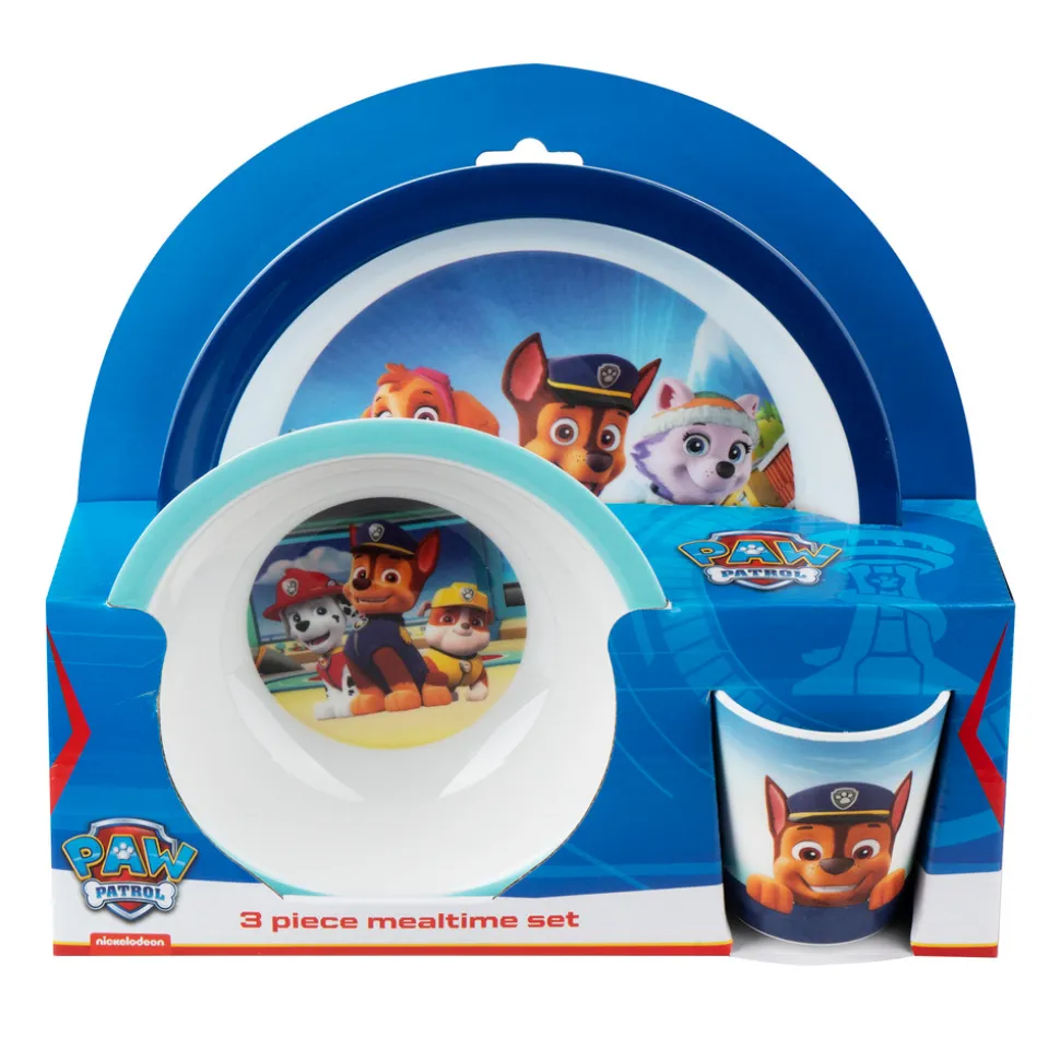 Paw Patrol 3 pcs set - Blue - 100% melamin
