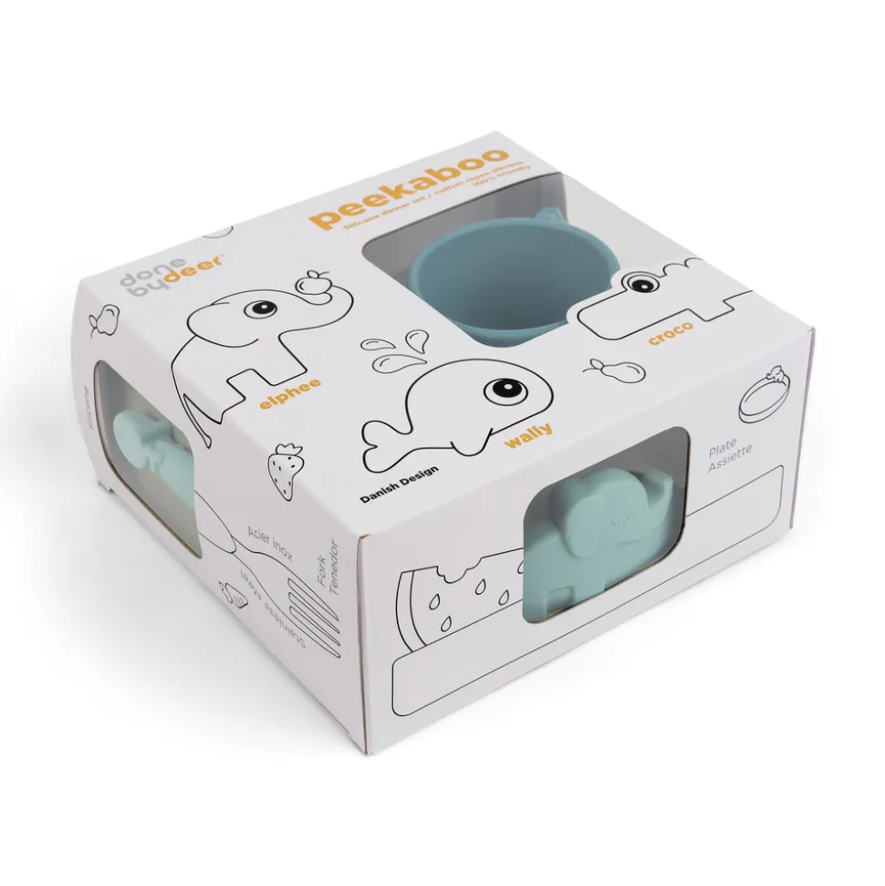 Peekaboo spisesæt - blå
