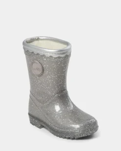 Perla Gummistøvler - Silver