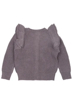 Perle Strik Glitter Cardigan - GRAY RIDGE