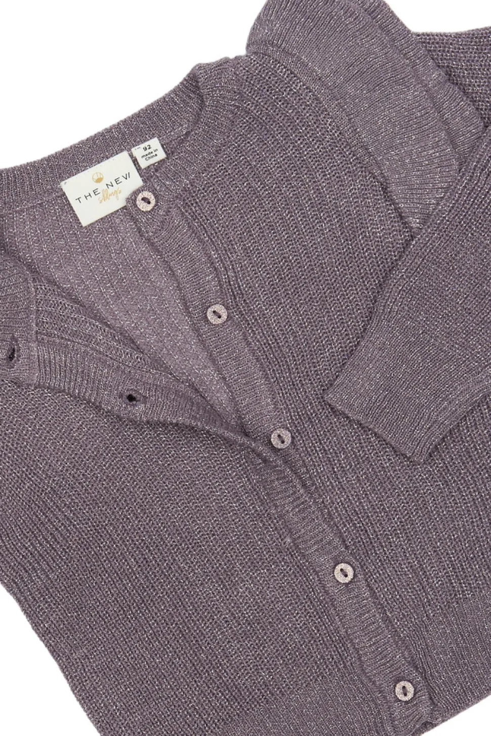 Perle Strik Glitter Cardigan - GRAY RIDGE