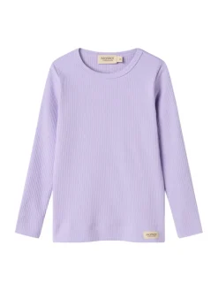Plain Bluse - Soft lavender