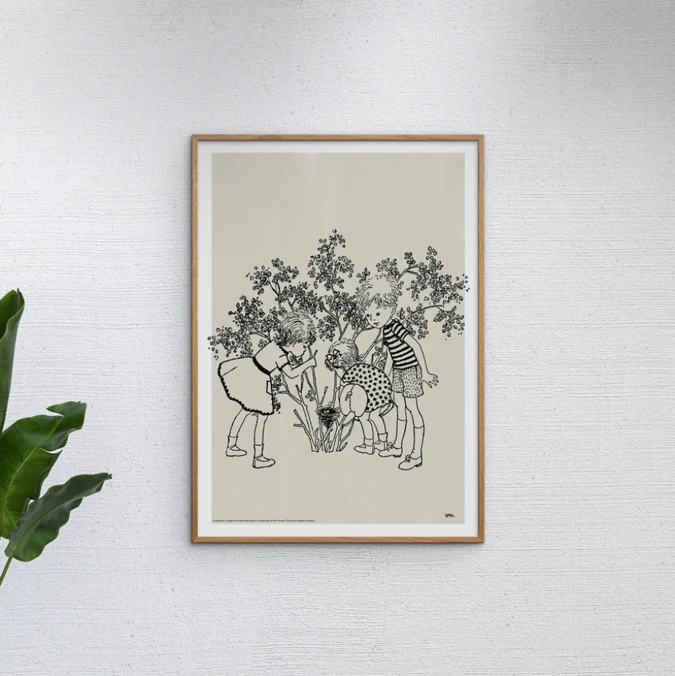 Plakat - Astrid Lindgren - Lotta - fugle rede 50x70