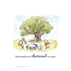 Plakat - Peter Plys - samling ved træet