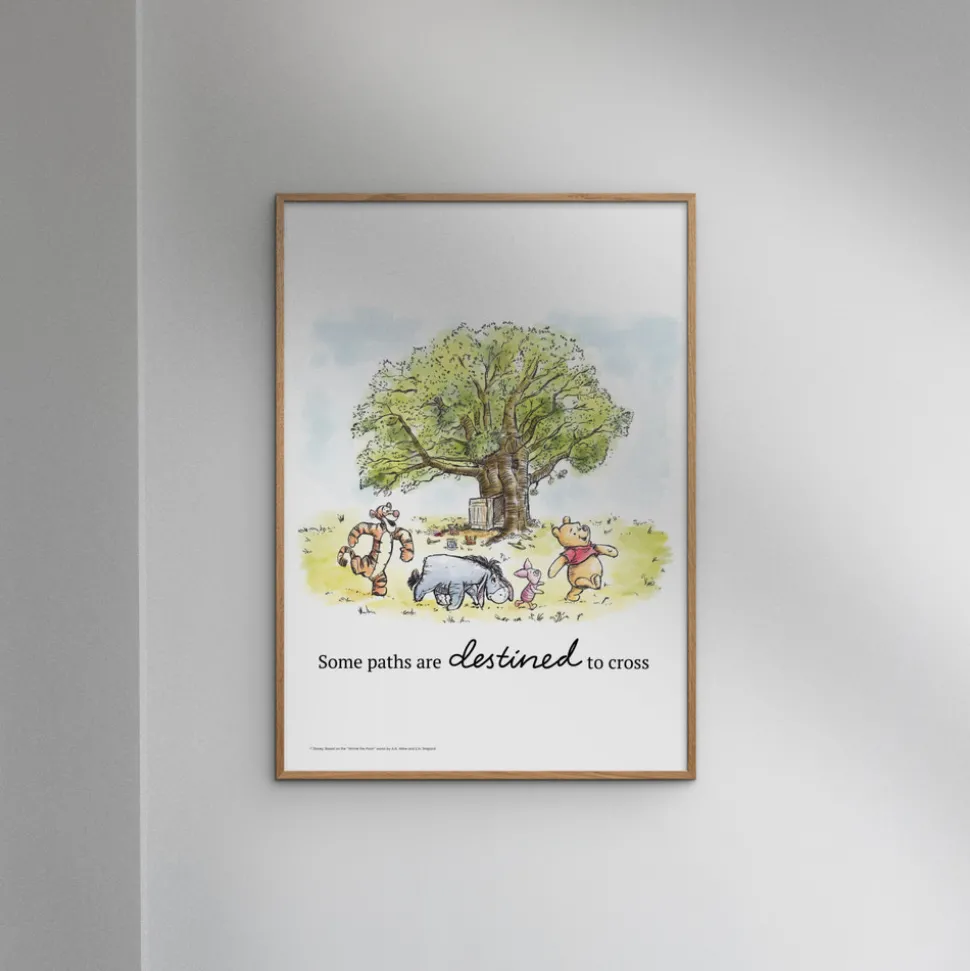 Plakat - Peter Plys - samling ved træet