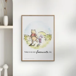 Plakat - Peter Plys - venskabssolnedgang