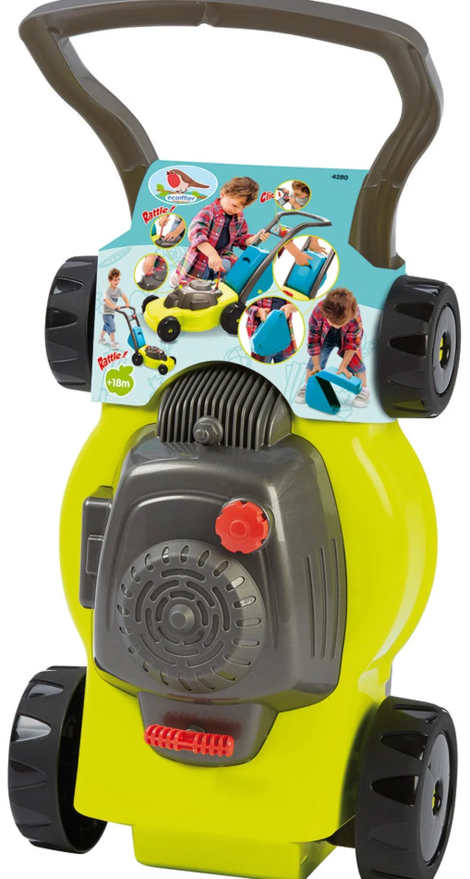 Plæneklipper m/aftagelig opsamler