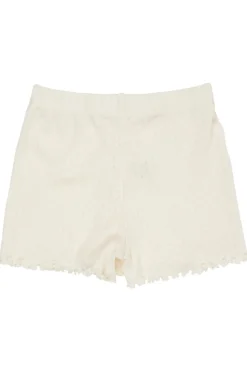Pointelle shorts - CREAM