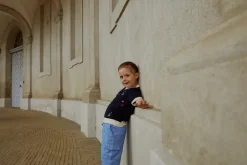 Polo m. både - CREAM/NAVY