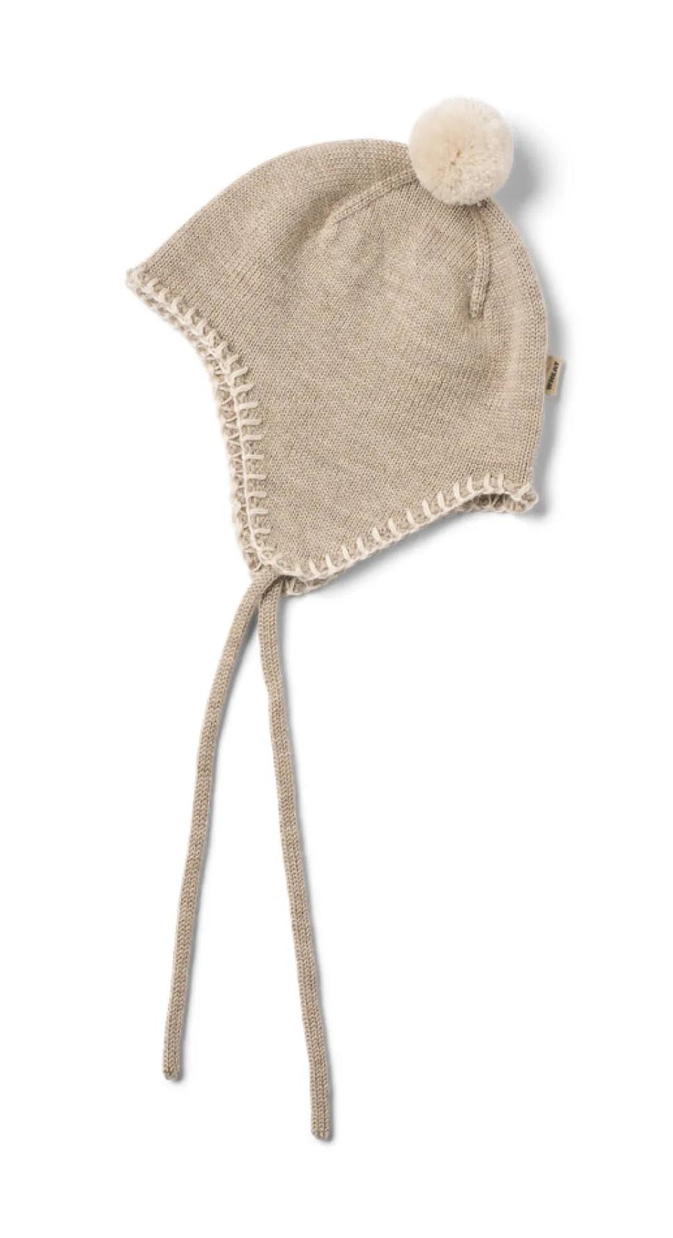 Pomma Strikket Hue - Warm sand melange