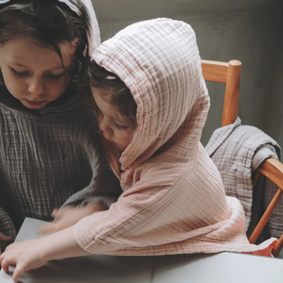 Poncho, Rose Smoke, 1-3 år, 80/98