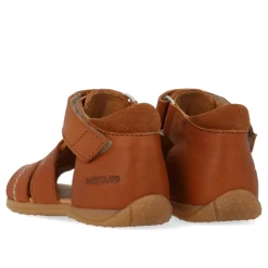 Prewalker sandal med velcro - Cognac/Cognac