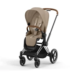 Priam klapvogn - cozy beige/chrome brown