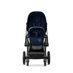 Priam klapvogn - Rebellious luxury denim blue/matt black