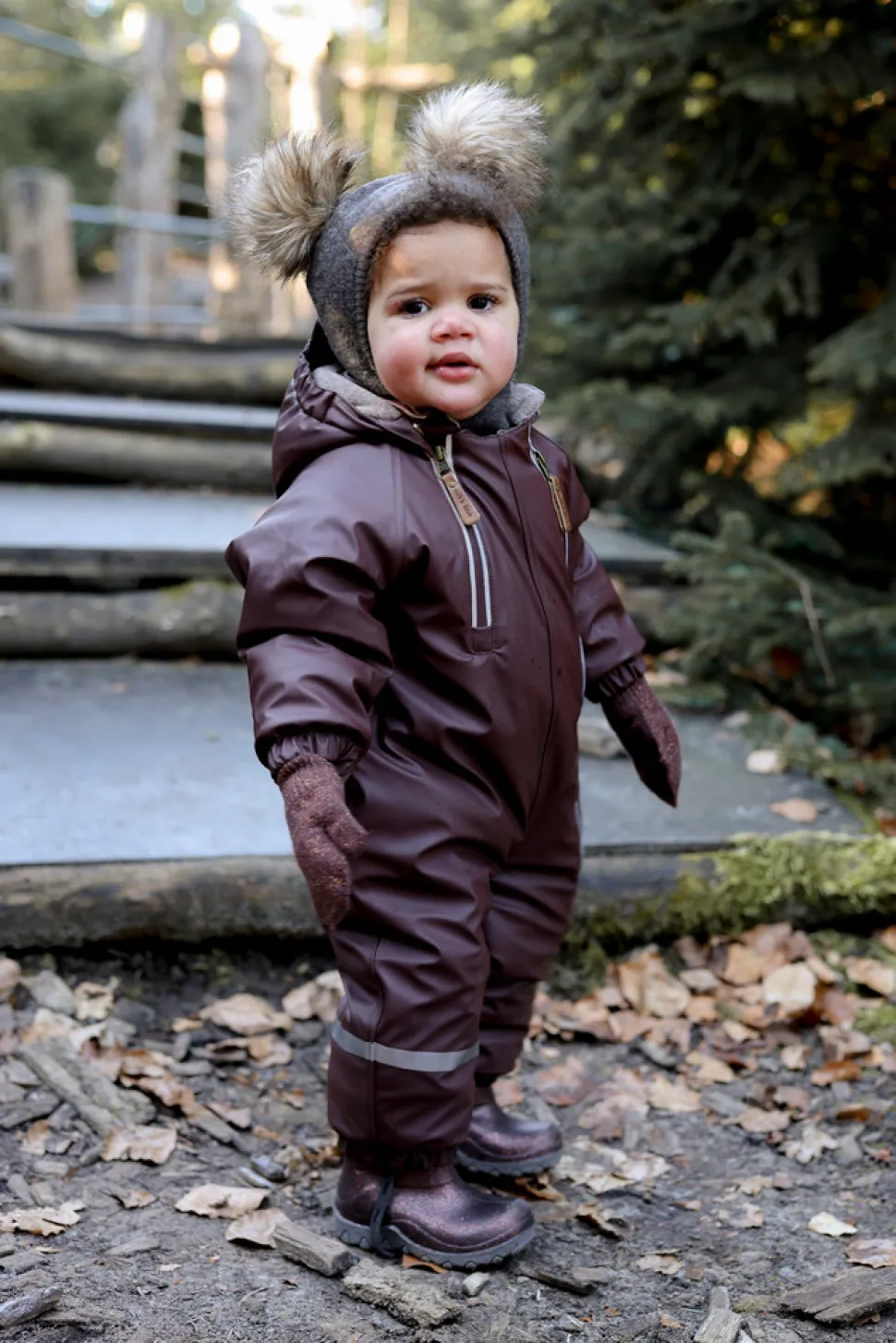 PU Flyverdragt 2 Zip Recycled - French roast