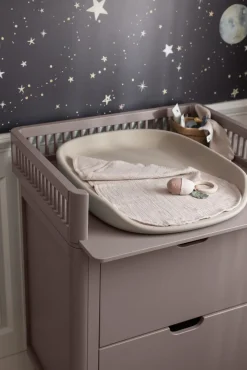 Puslebord med skuffer - jetty beige FSC®