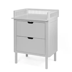 Puslebord med skuffer - stone grå