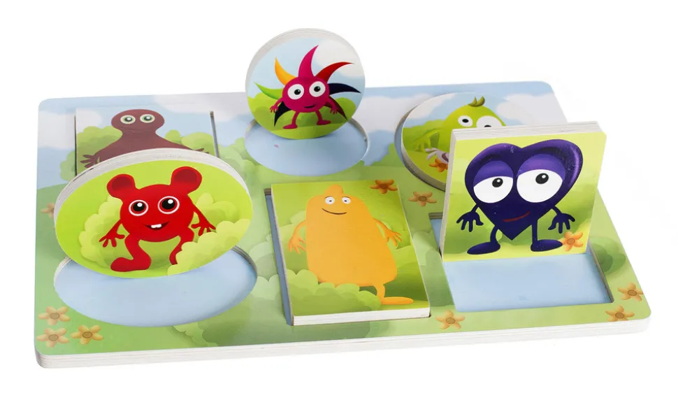 Puslespil i træ med titte-bøhmotiv