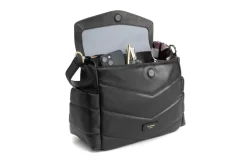 Pusletaske, Aria, Quiltet læder