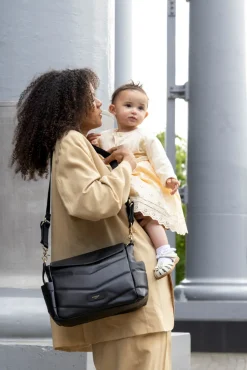 Pusletaske, Aria, Quiltet læder