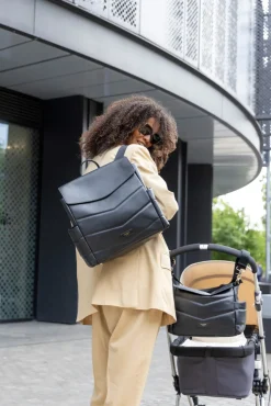 Pusletaske, Aria, Quiltet læder