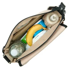 Pusletaske, Quiltet Beige