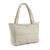 Quiltet pusle tote bag - Sand