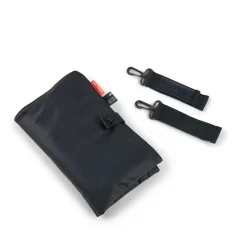 Quiltet pusletaske - Sort