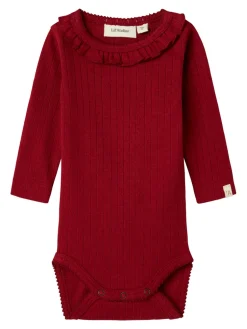 Rachel Langærmet Body - Red dahlia