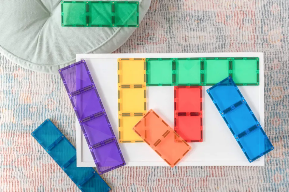 Ractangle Pack - magnetsæt 18 dele - rainbow