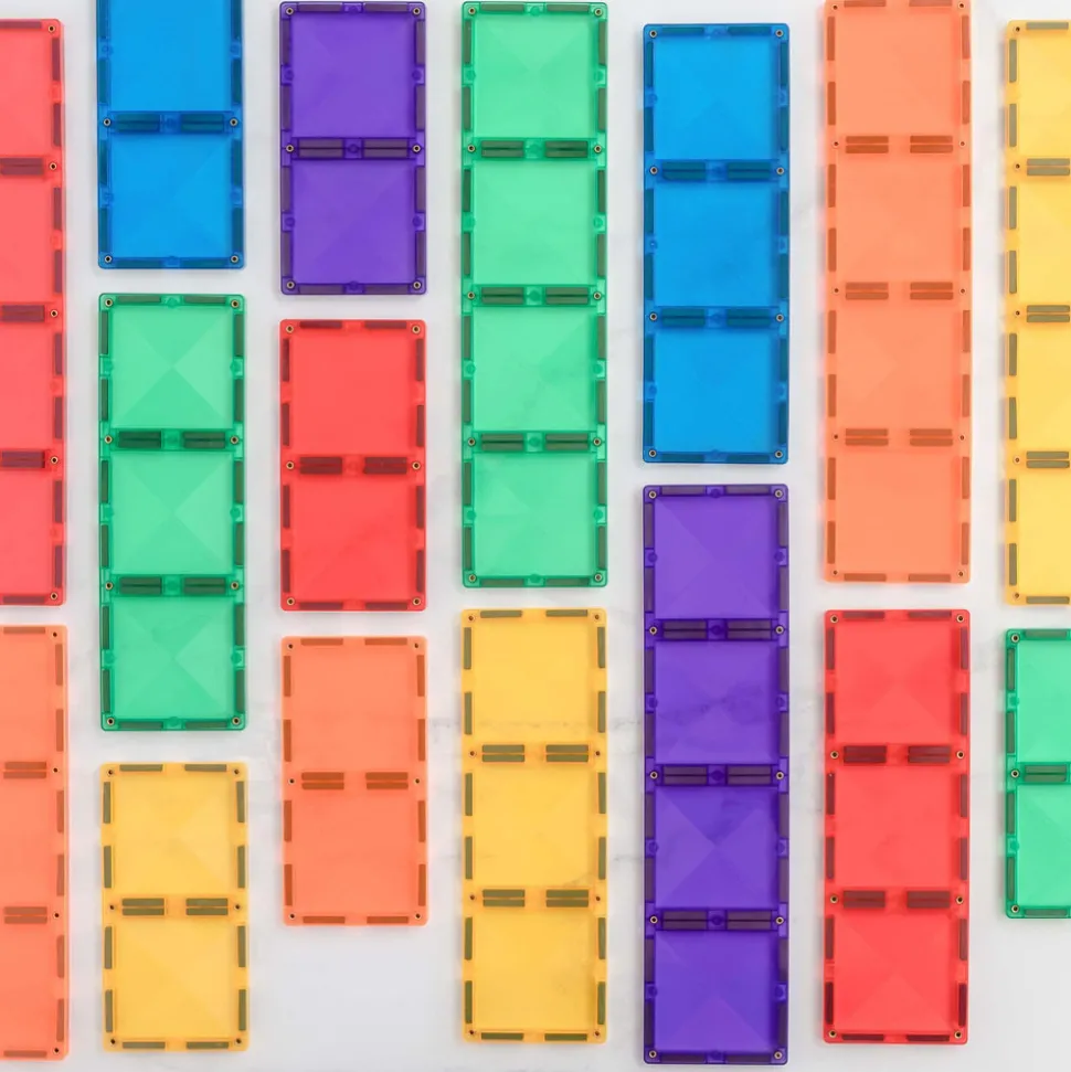 Ractangle Pack - magnetsæt 18 dele - rainbow