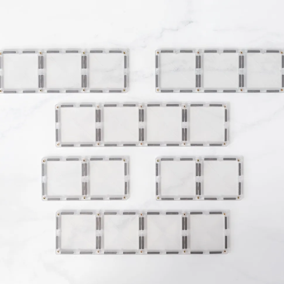 Ractangle Pack - magnetsæt 12 dele - clear