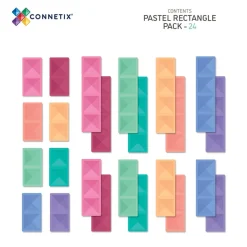 Ractangle Pack - magnetsæt 24 dele - pastel