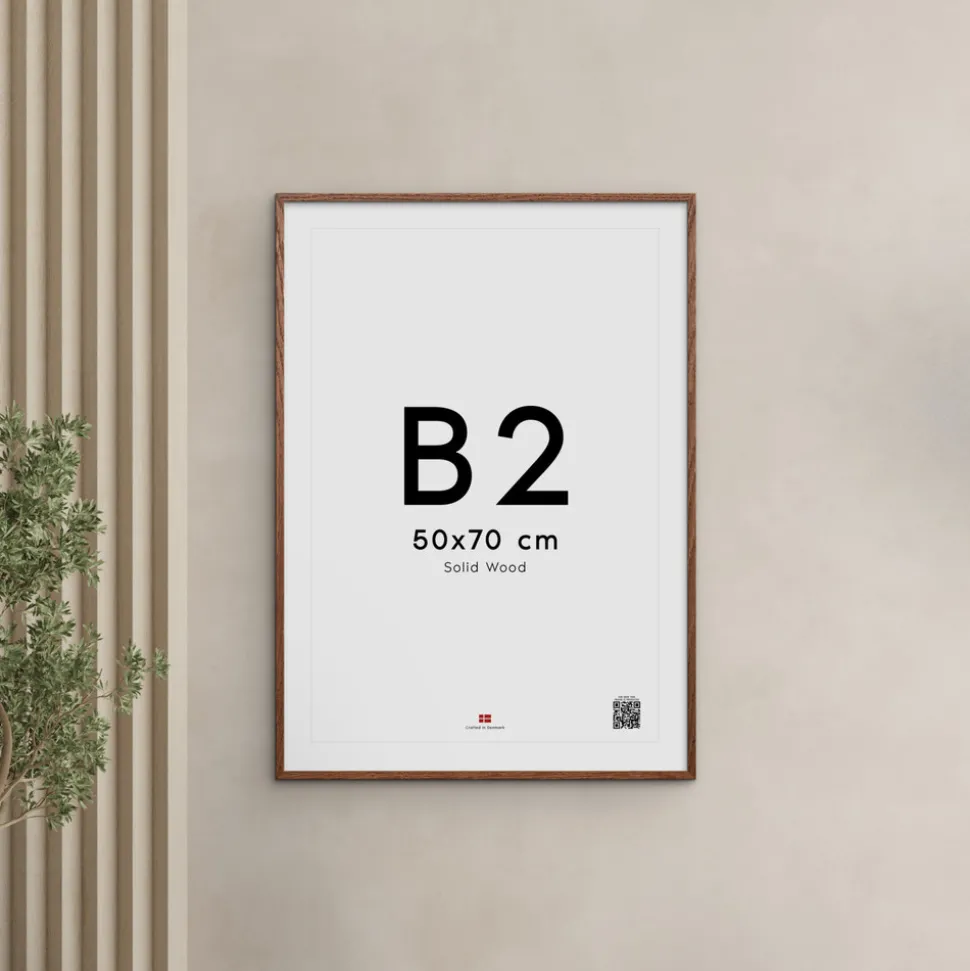 Ramme Mørk egetræ 50x70