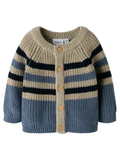 Raya Strikket Cardigan - Flint Stone