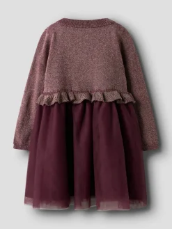 Refraja Strikket Kjole - Burgundy