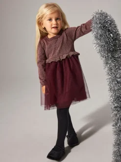 Refraja Strikket Kjole - Burgundy