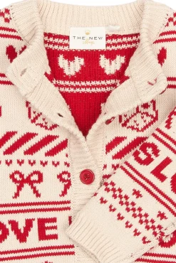 Regina Jacquard Cardigan - GARDENIA