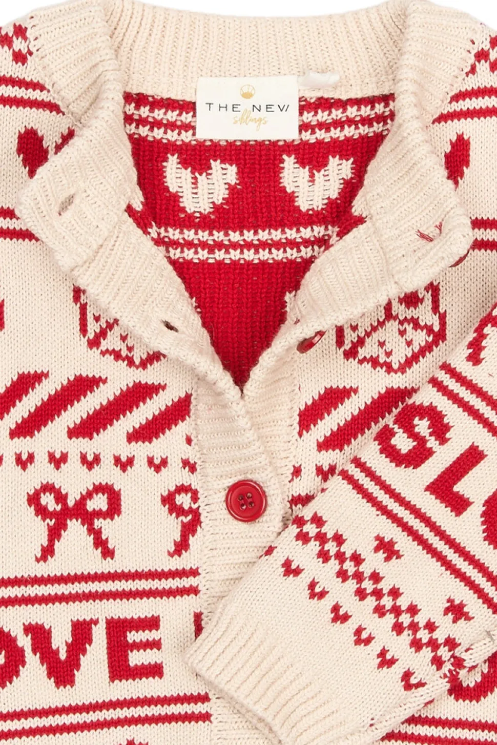 Regina Jacquard Cardigan - GARDENIA