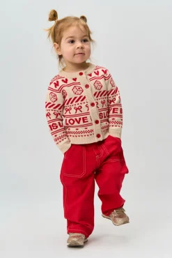 Regina Jacquard Cardigan - GARDENIA