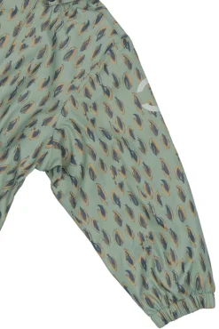 Regnsæt m. Fleece - Iceberg green