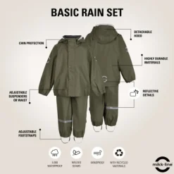 Regntøj Recycled - DUSTYOLIVE