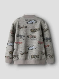 Reiner Sweat Cardigan m. Lynlås - Grey Melange