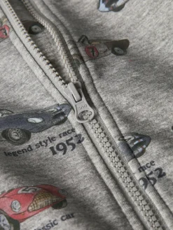 Reiner Sweat Cardigan m. Lynlås - Grey Melange